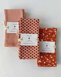 Everyday Napkins Set of 4 - Starburst, Rust