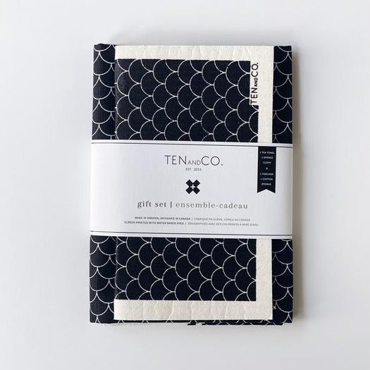 Scallop Black Gift Set
