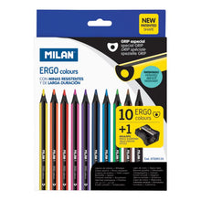 Load image into Gallery viewer, Box 10 ERGO coloured pencils + sharpener
