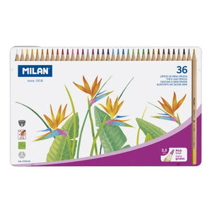 Metal box 36 colour pencils with thick lead, Ø 3.5 mm