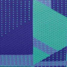 Load image into Gallery viewer, 3-Zip pencil case Knit purple and green
