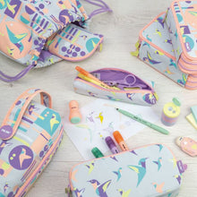 Load image into Gallery viewer, Standing pencil case Sugar Colibrí Pastel, pink &amp; grey
