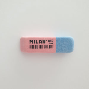 Double Use Bevelled Erasers MILAN 860 (pink-blue)