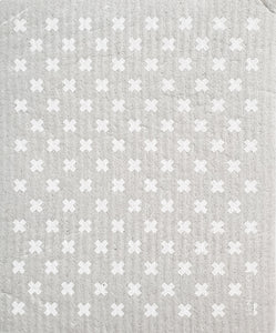LARGE Tiny X+ Grey Sponge Cloth Mat