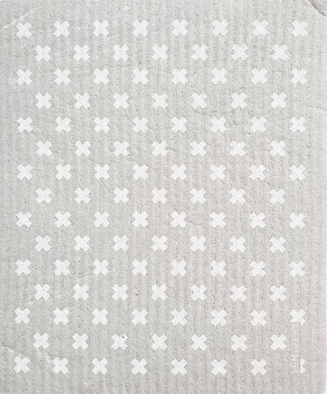 LARGE Tiny X+ Grey Sponge Cloth Mat