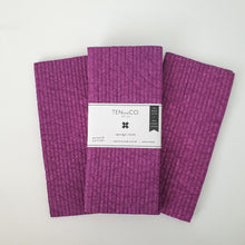 Load image into Gallery viewer, Plum Solid Dyed Sponge Cloth
