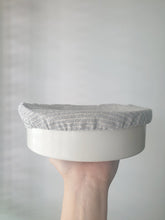 Load image into Gallery viewer, Stripes M Fabric Bowl Cover (unwaxed) 8.5&quot;
