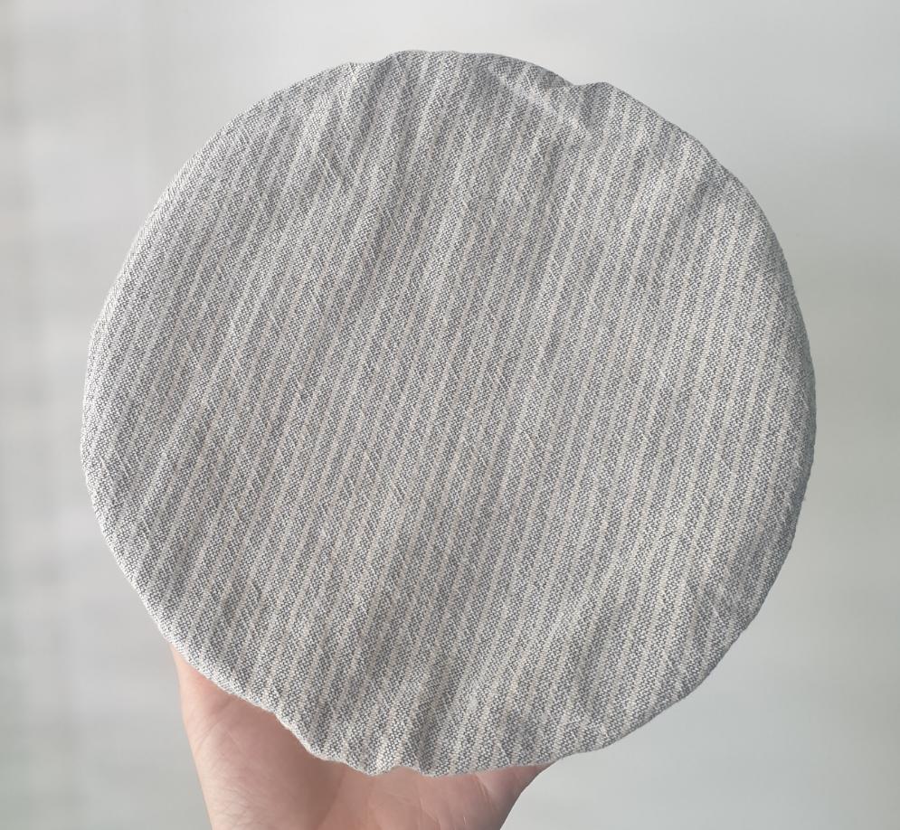 Stripes M Fabric Bowl Cover (unwaxed) 8.5