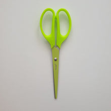 Load image into Gallery viewer, Acid yellow office scissors 17 cm
