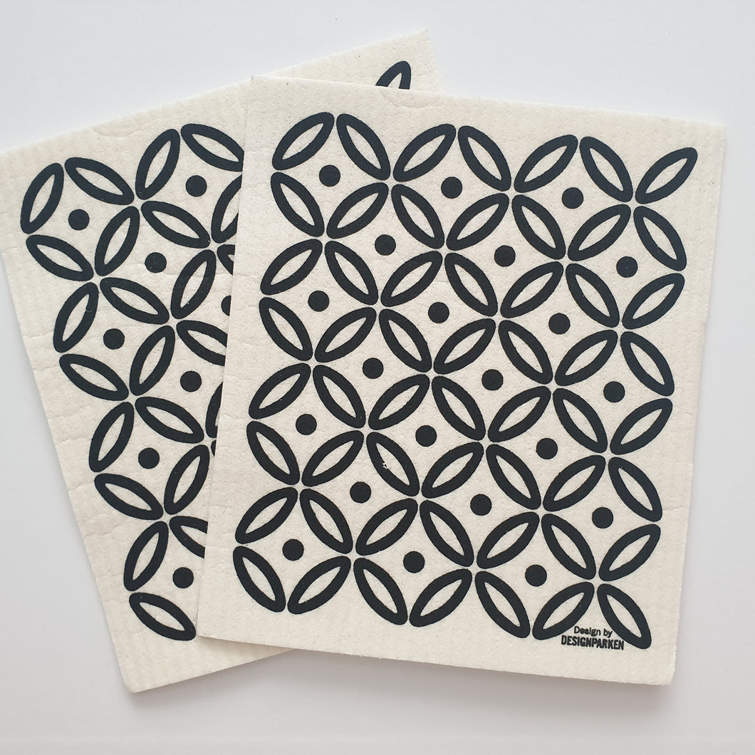 ART DECO black (set of 2)