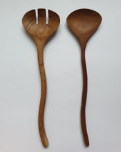 Load image into Gallery viewer, Salad Server Natural XL Set
