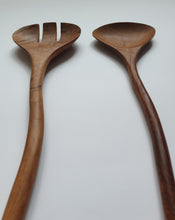 Load image into Gallery viewer, Salad Server Natural XL Set

