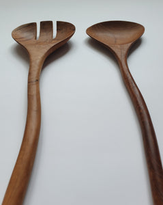 Salad Server Natural XL Set