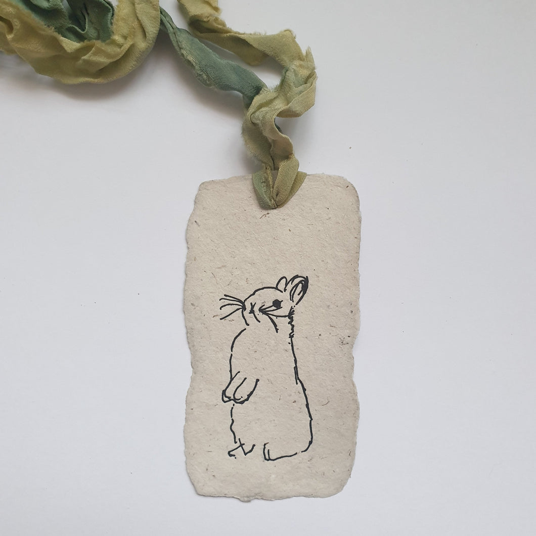 Tiny cards and tags for spring - Rabbit