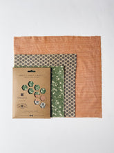 Load image into Gallery viewer, Geo Trio Beeswax Wrap - 3 Pack
