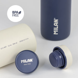 Stainless steel isothermal bottle 591 ml 1918 series, navy blue