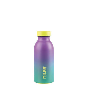 Stainless steel isothermal bottle 354 ml Sunset series, turquoise-lilac