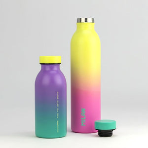 Stainless steel isothermal bottle 591 ml Sunset series, yellow-pink