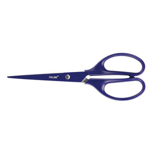 Acid blue office scissors 17 cm