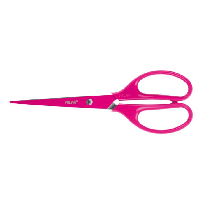 Acid pink office scissors 17 cm