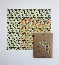 Load image into Gallery viewer, Vintage Fruit Beeswax Wrap - 3 pack
