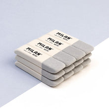 Load image into Gallery viewer, Double Use Bevelled Rubber Erasers MILAN 8030 (white - grey)
