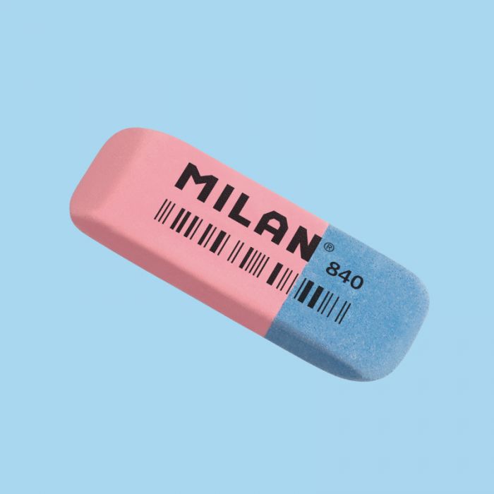 Double Use Bevelled Erasers MILAN 840 (pink - blue)