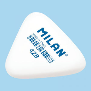 Big Triangular Eraser MILAN 428, White