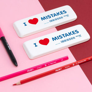 Flexible Erasers MILAN 4806 I ♥ Mistakes