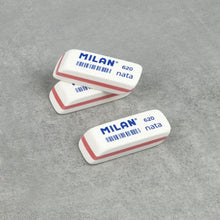 Load image into Gallery viewer, Small Bevelled Nata® Erasers MILAN 620 Red
