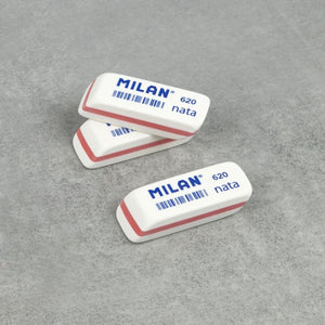 Small Bevelled Nata® Erasers MILAN 620 Red