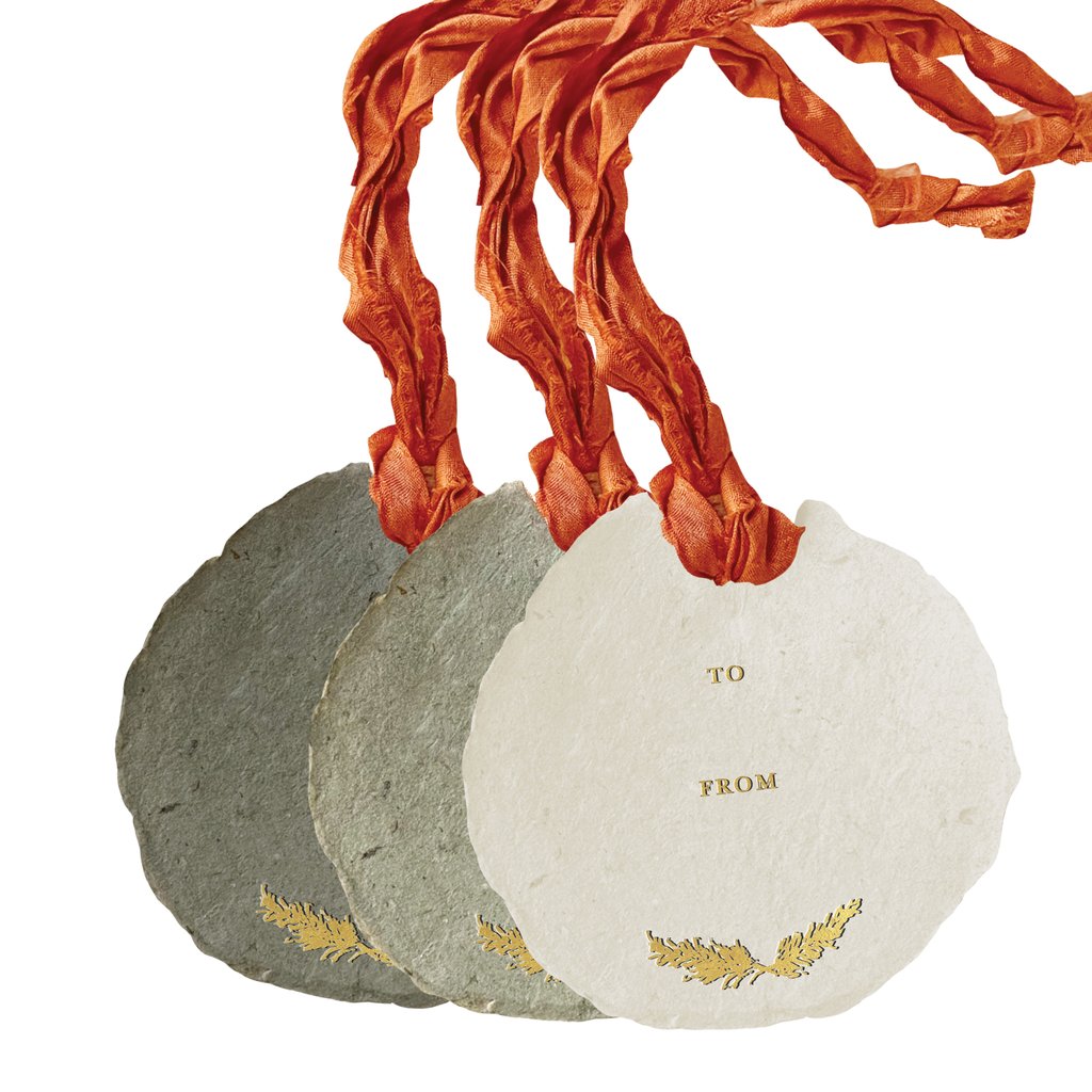 golden branches to : from holiday gift tags (Set of 3)