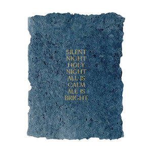 silent night note card