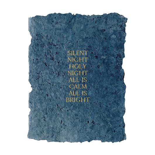 silent night note card