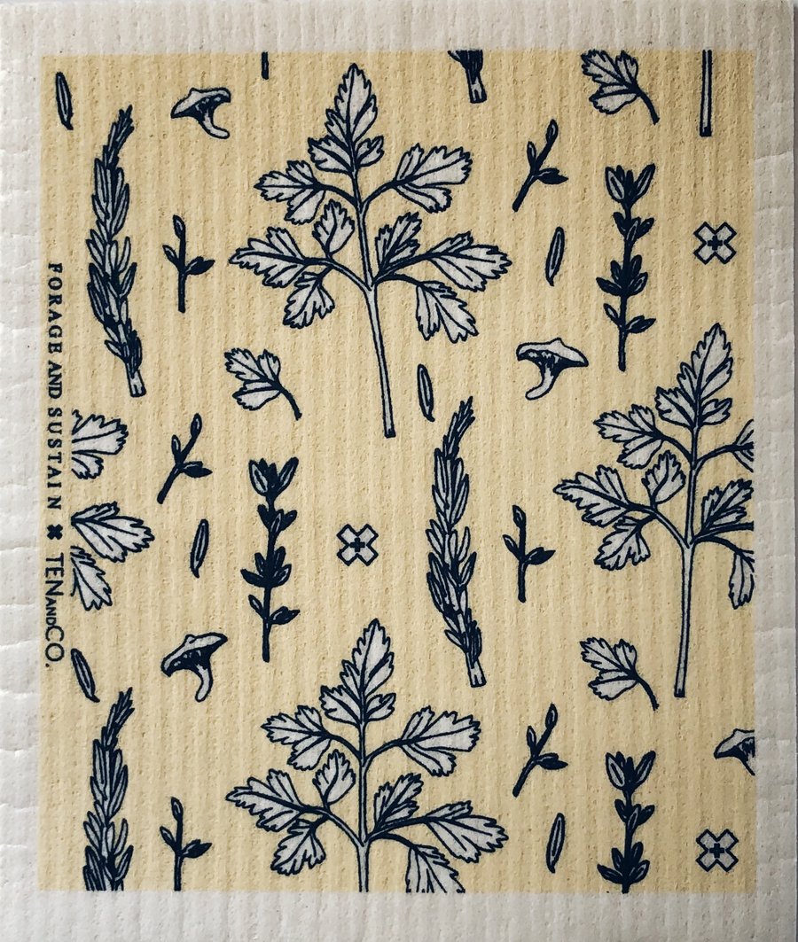 Forage and Sustain x Ten and Co Sponge Cloth
