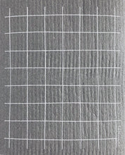 Load image into Gallery viewer, Grid Grey Sponge Cloth
