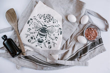 Load image into Gallery viewer, Bee Tea Towel (Charcoal)
