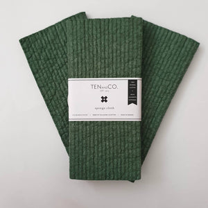 Evergreen Solid Dyed Sponge Cloth