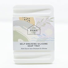 Load image into Gallery viewer, White Self-Draining Silicone Soap Tray
