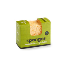 Load image into Gallery viewer, Compostable Wavy Sponge (Set of 2 Small)

