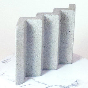 Grey Zig Zag Soap Dish