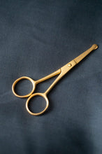 Load image into Gallery viewer, Short Blade Safety Gold Scissors
