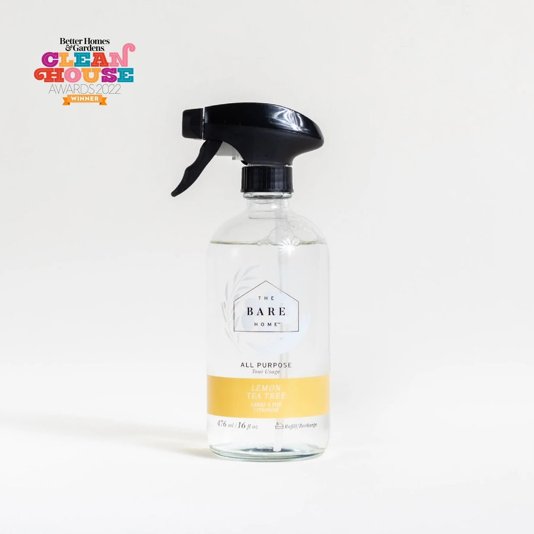 All Purpose Cleaner In Glass Bottle Lemon Tea Tree 476ml