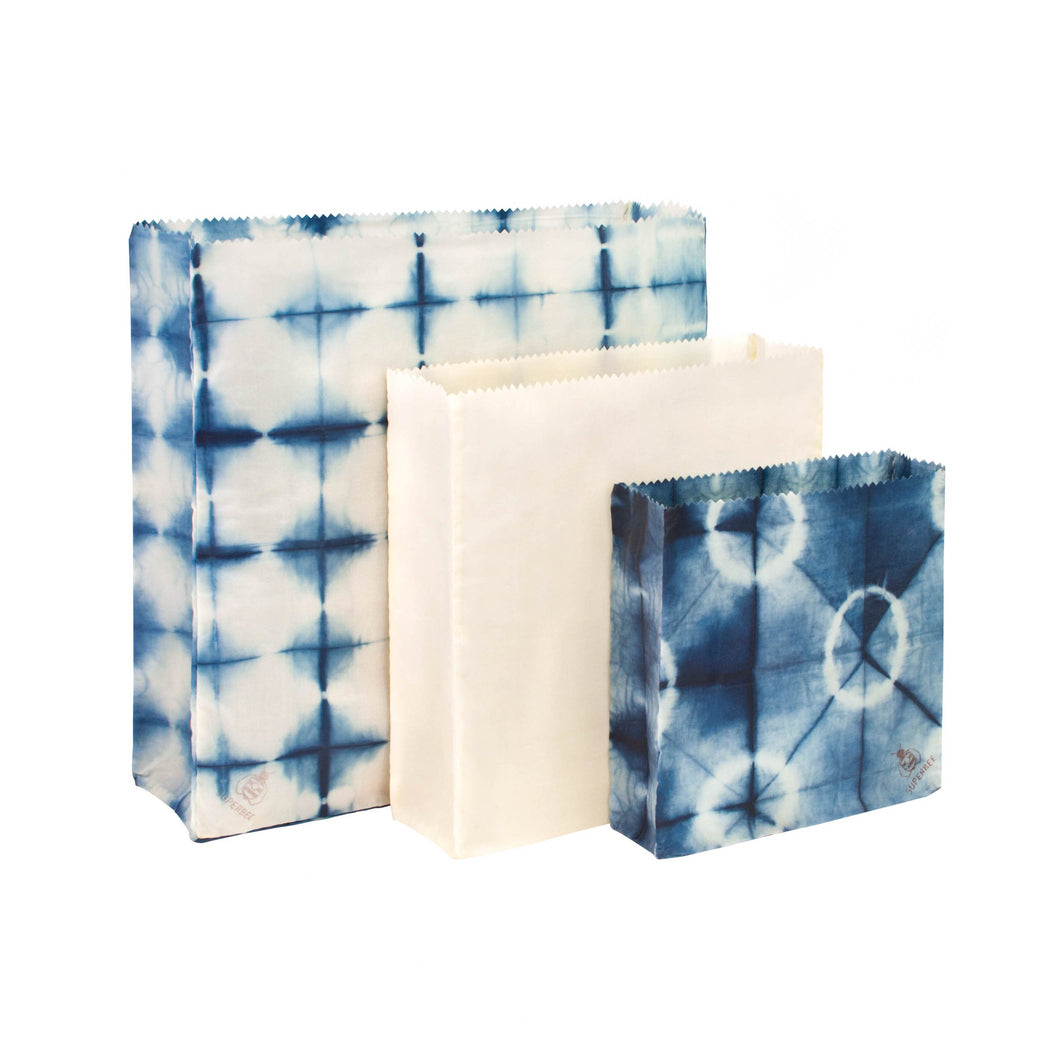 Indigo Beeswax Food Bag
