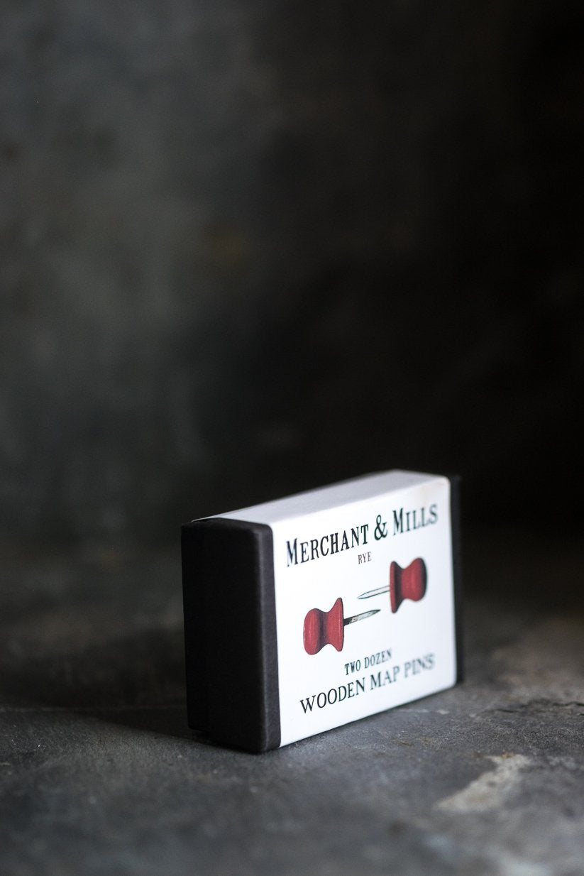 Wooden Map Pins Red