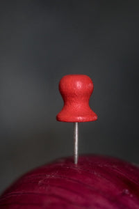 Wooden Map Pins Red