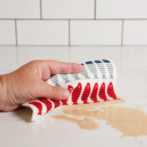 Little Fish Sponge Cloth
