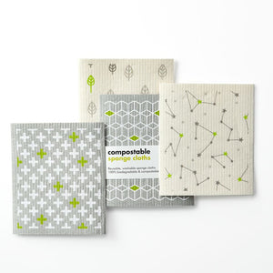 Compostable Sponge Cleaning Cloths - Shapes