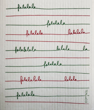 Load image into Gallery viewer, Falala Red and Green Sponge Cloth

