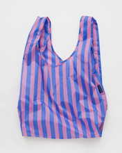 Load image into Gallery viewer, Standard Baggu Blue Pink Awning Stripe
